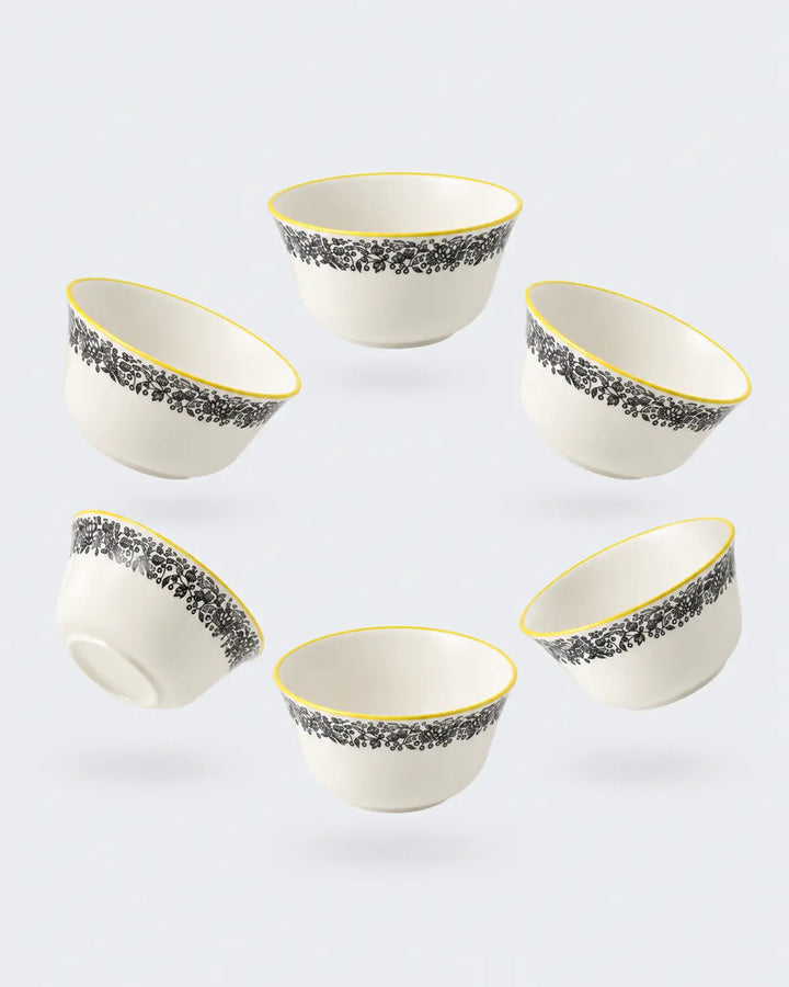 N. Vistas Amarillo A. Stewart Set of 6 Bowls