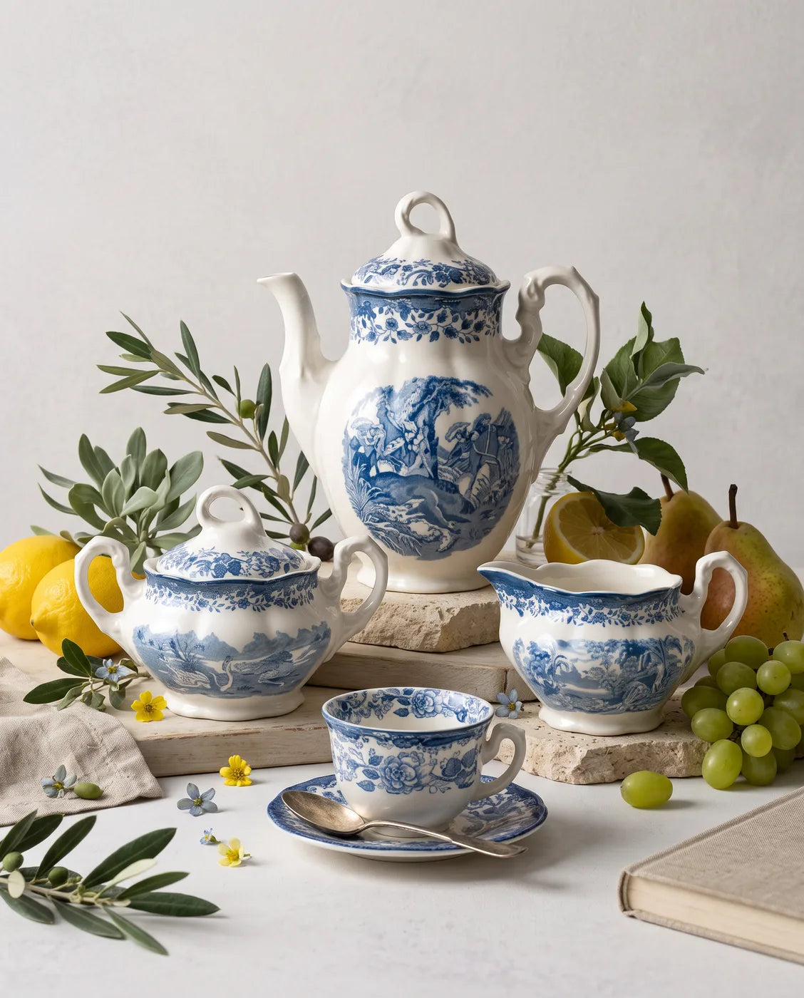 Ceilán Coffee Set — La Cartuja de Sevilla