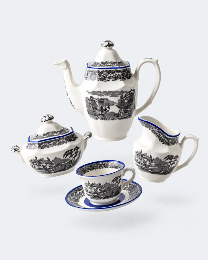 N. Vistas Azul A. Stewart Coffee Set
