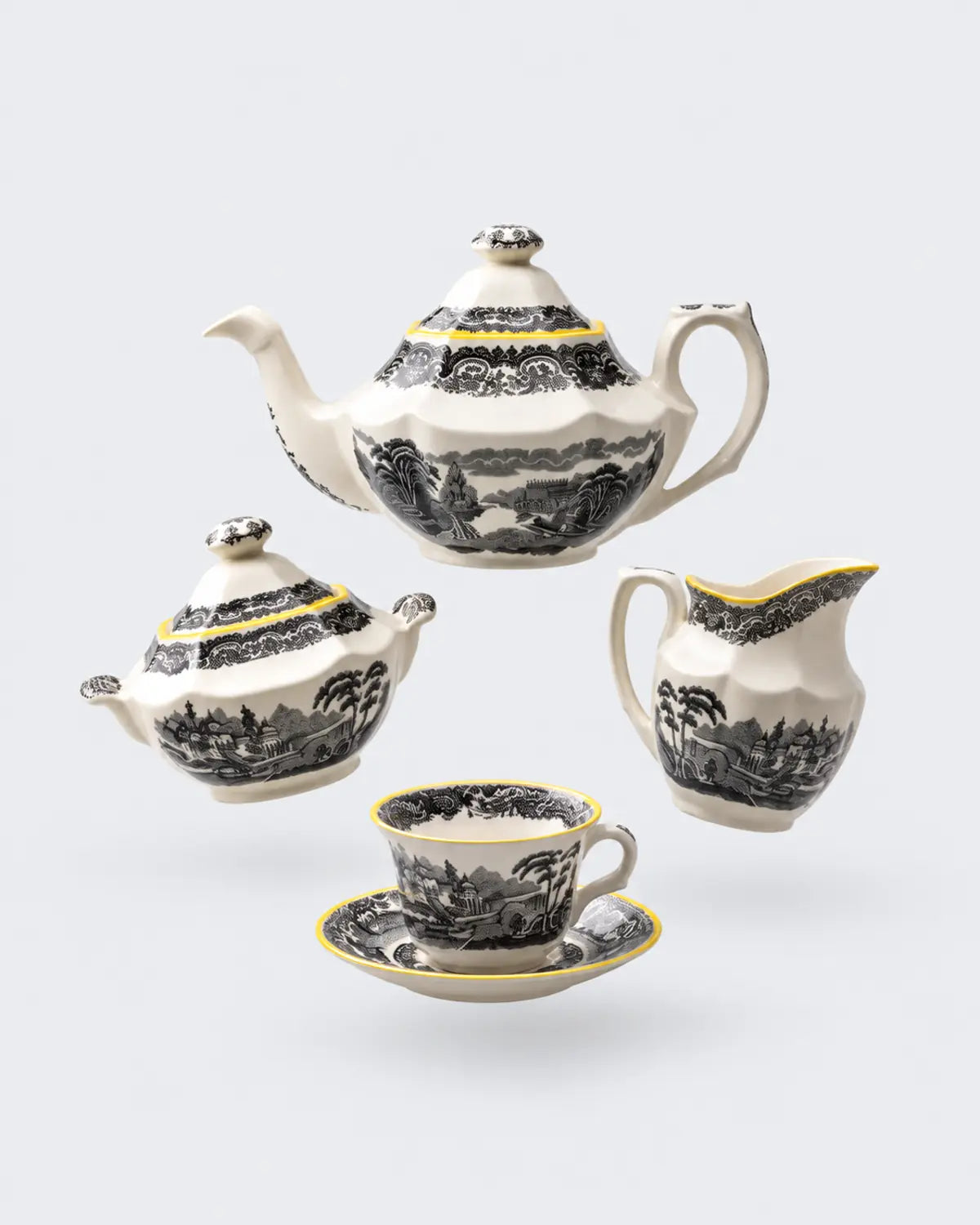 N. Vistas Amarillo A. Stewart Tea Set