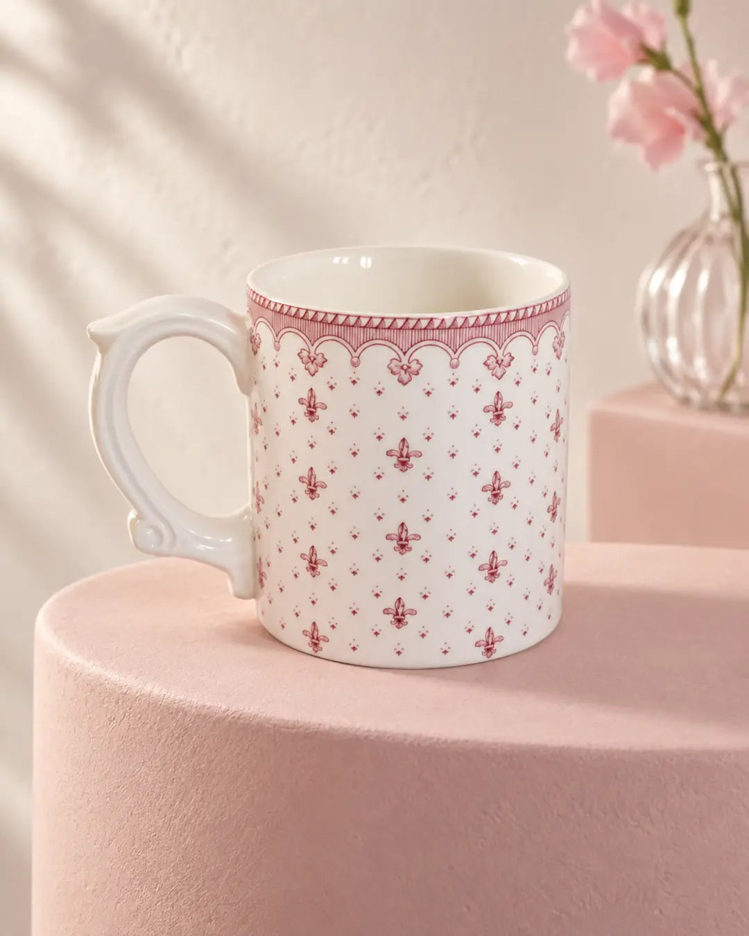 Mug Flor de Lis Rosa