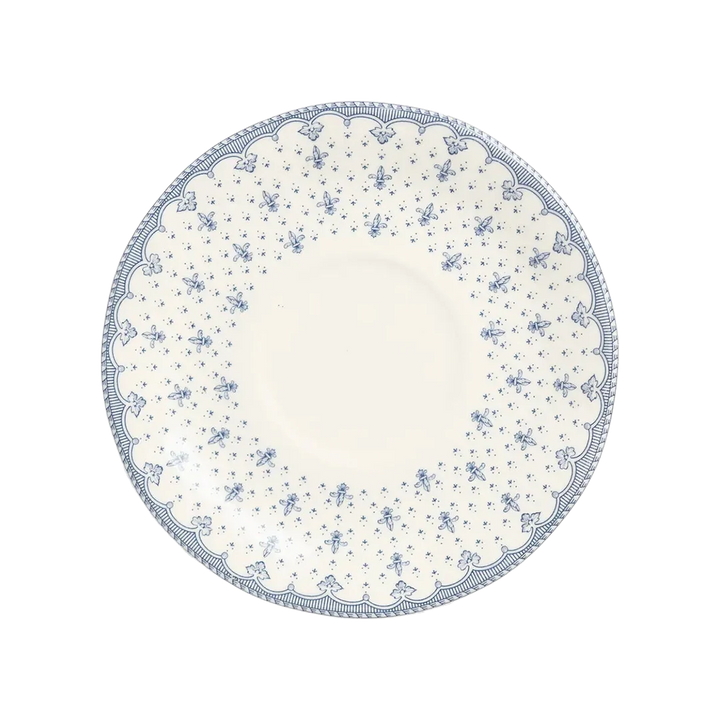 Platillo Consomé/Desayuno Flor de Lis Azul