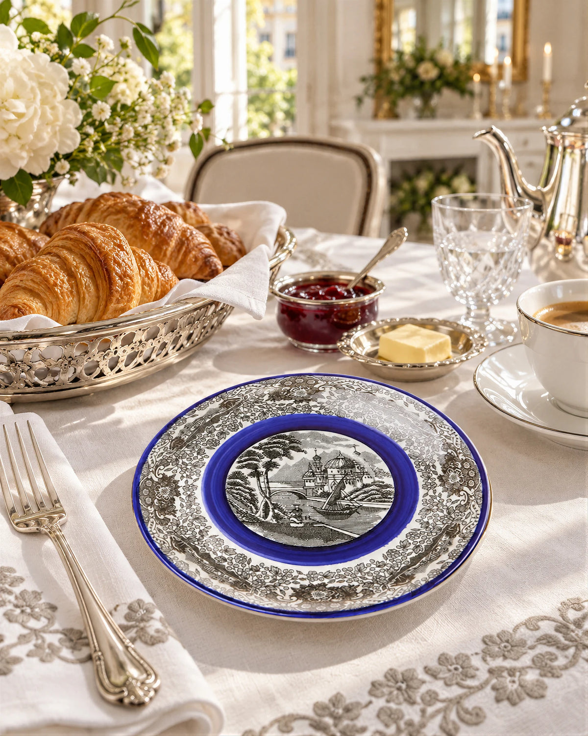 Platillo Consomé/Desayuno N. Vistas Azul A. Stewart