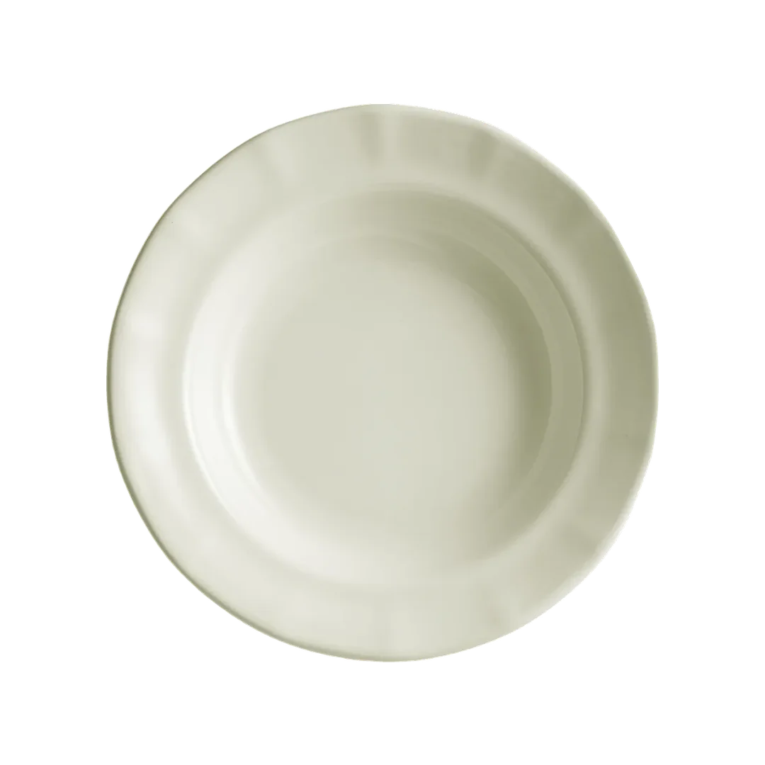 Plato Hondo Ochavado Blanco