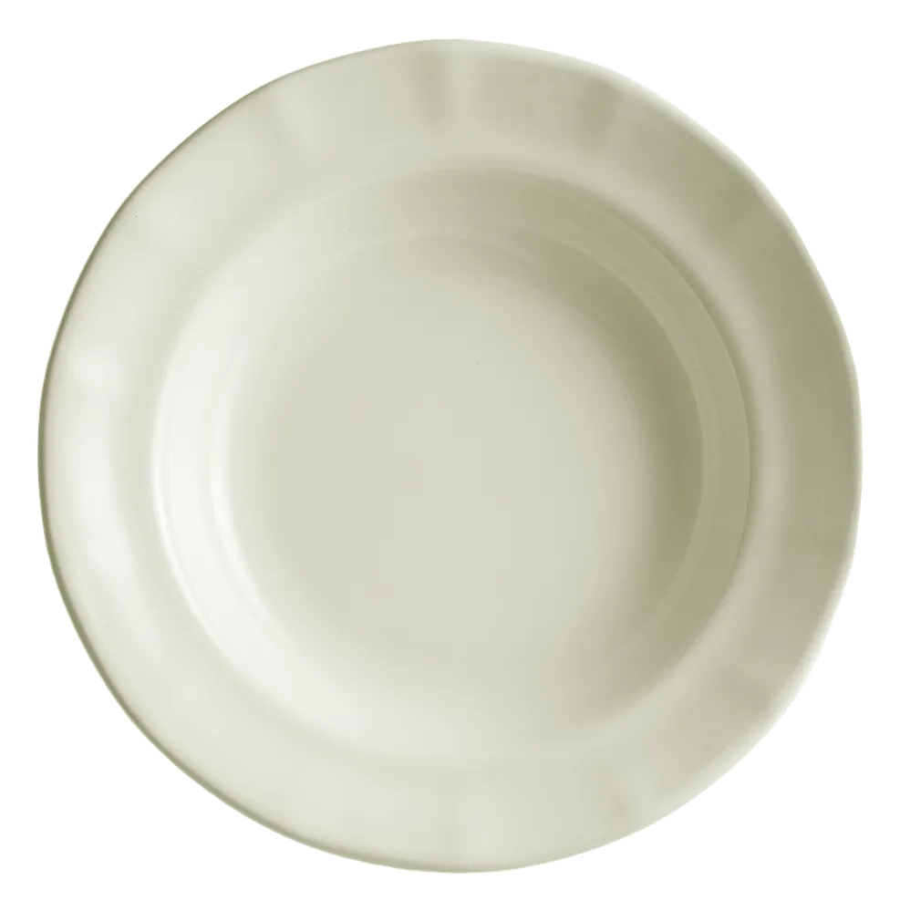 Plato Hondo Ochavado Blanco