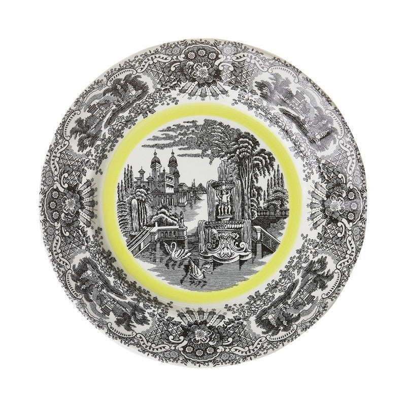 Plato Llano 28 Cm. N. Vistas Amarillo A. Stewart