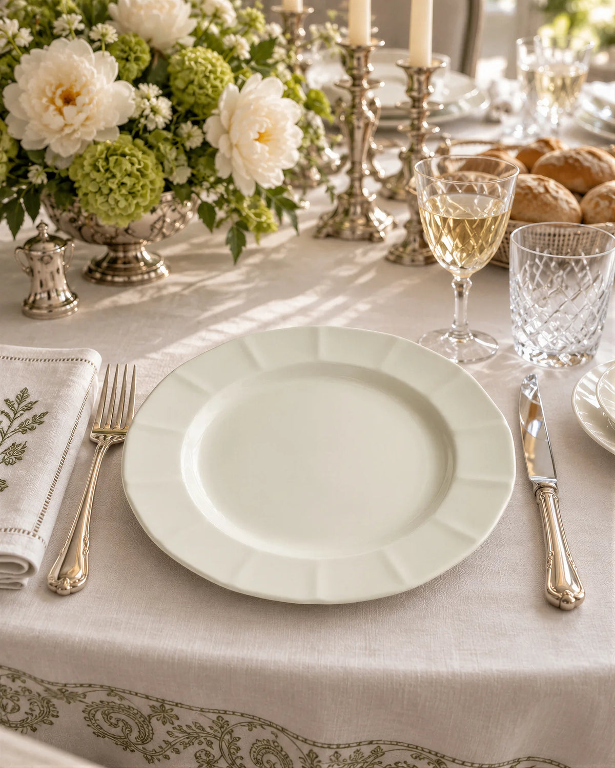 Ochavado Blanco 28 cm Dinner Plate