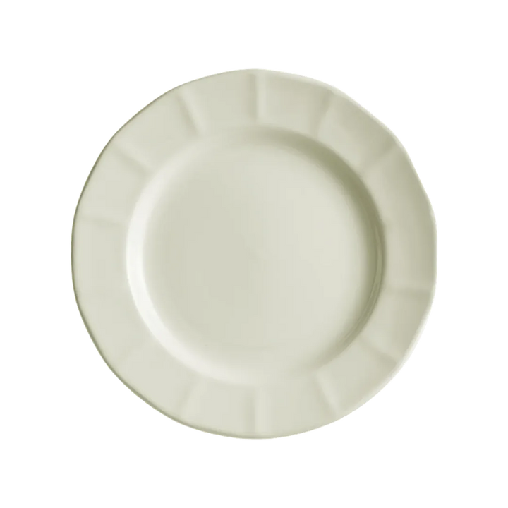 Plato Llano 28 Cm. Ochavada Blanco