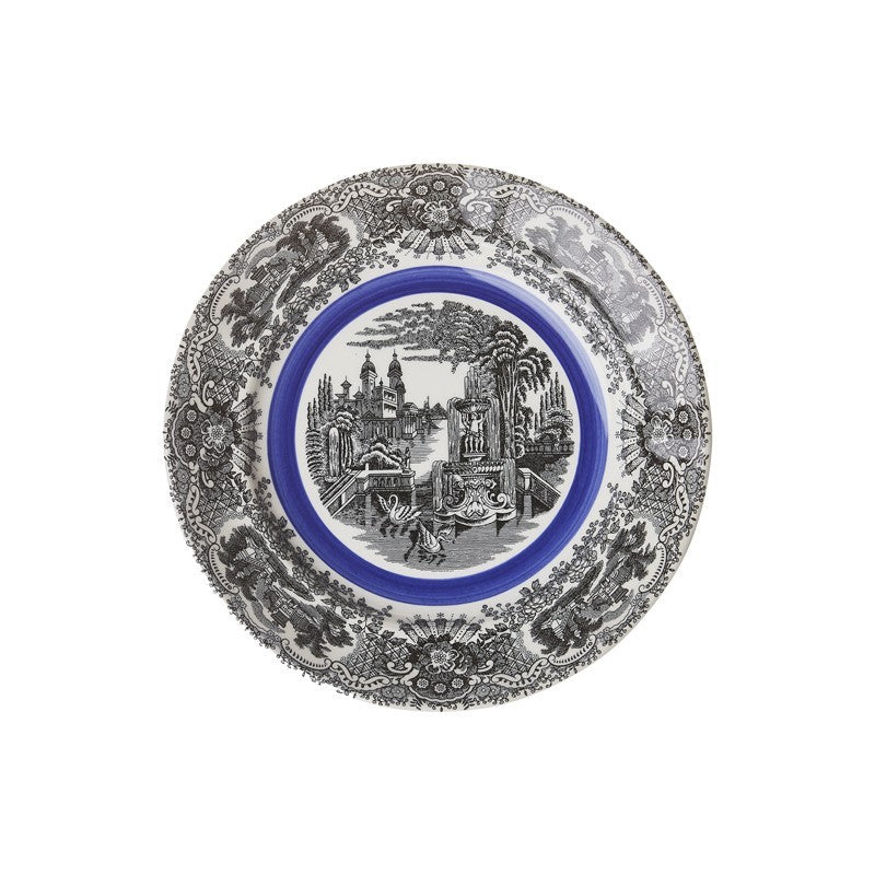 N. Vistas Azul A. Stewart Dessert Plate