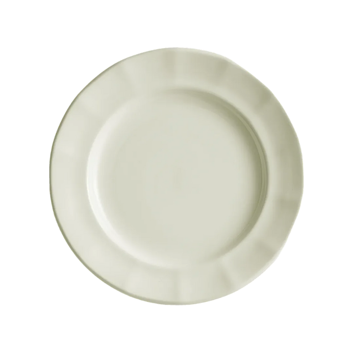 Plato Postre Ochavada Blanco