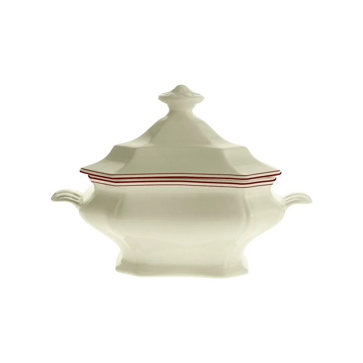 Basic Line Red Soup Tureen