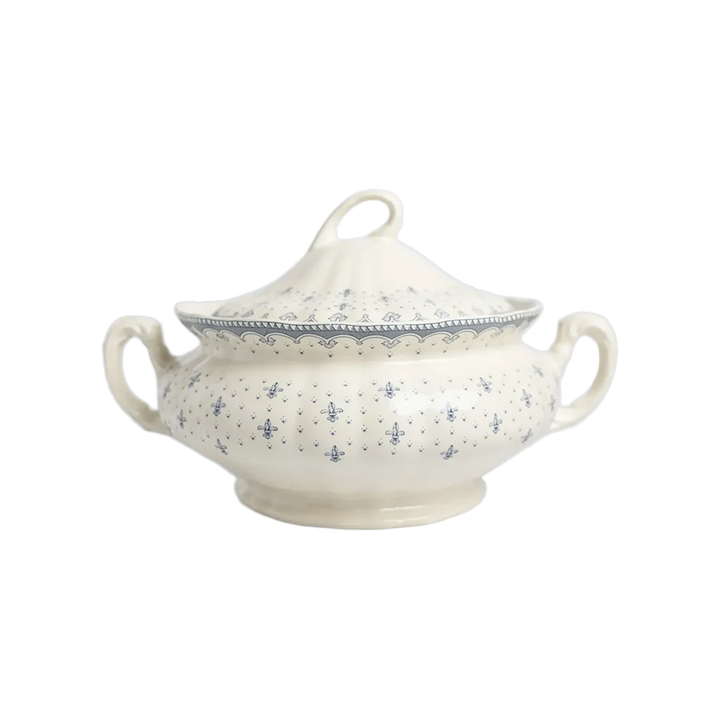 Flor de Lis Azul Soup Tureen