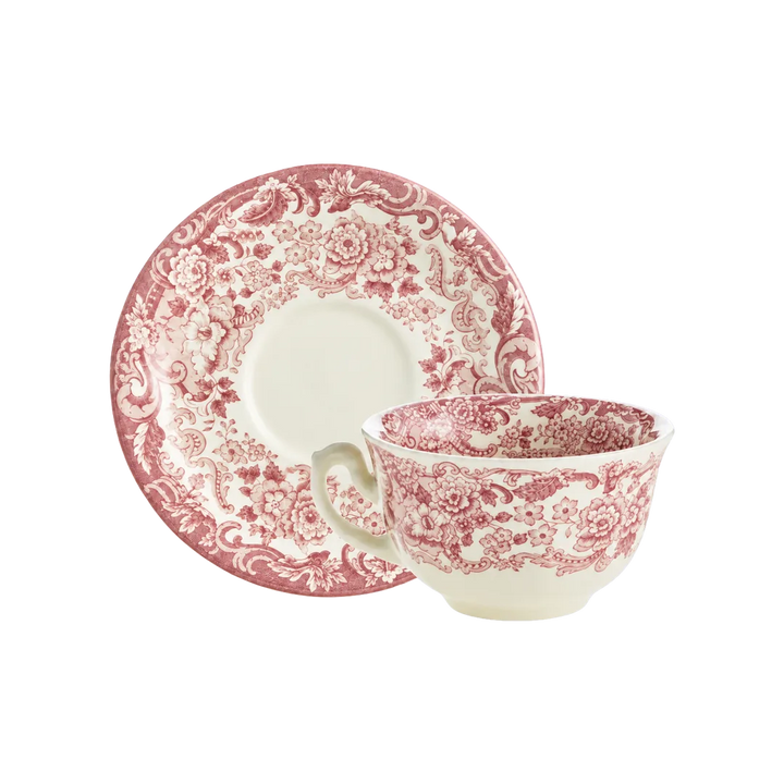 Taza Café Con Platillo 202 Rosa