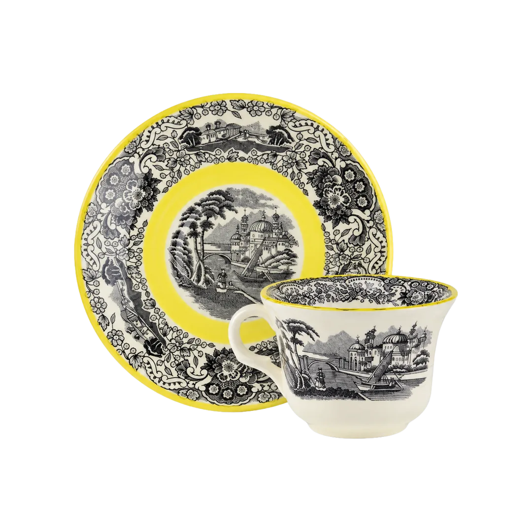 N. Vistas Amarillo A. Stewart Coffee Cup and Saucer