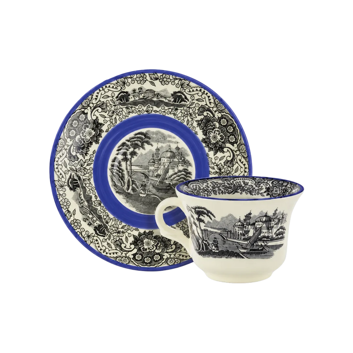 Taza Café Con Platillo N. Vistas Azul A. Stewart