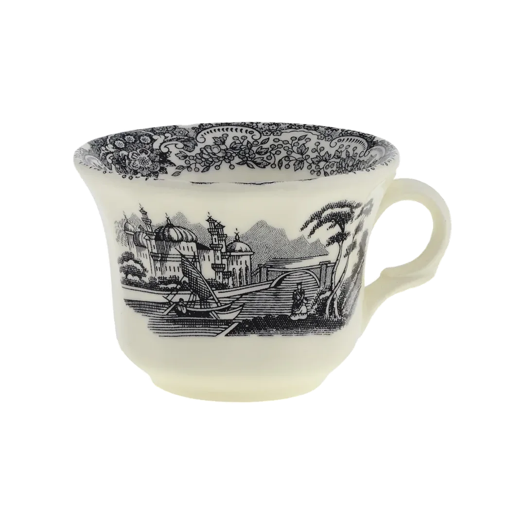 Negro Vistas Coffee Cup and Saucer