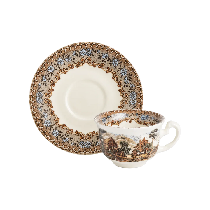 Taza Café Con Platillo Viejo Molino
