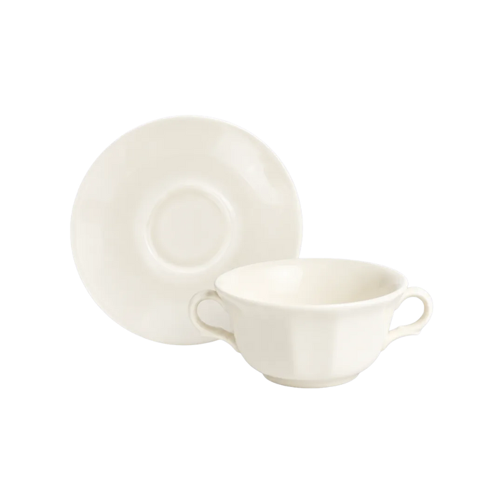 Taza Consomé Con Platillo Aurora Blanca