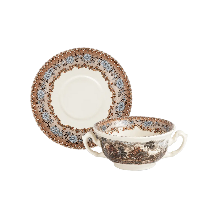 Taza Consomé Con Platillo Viejo Molino
