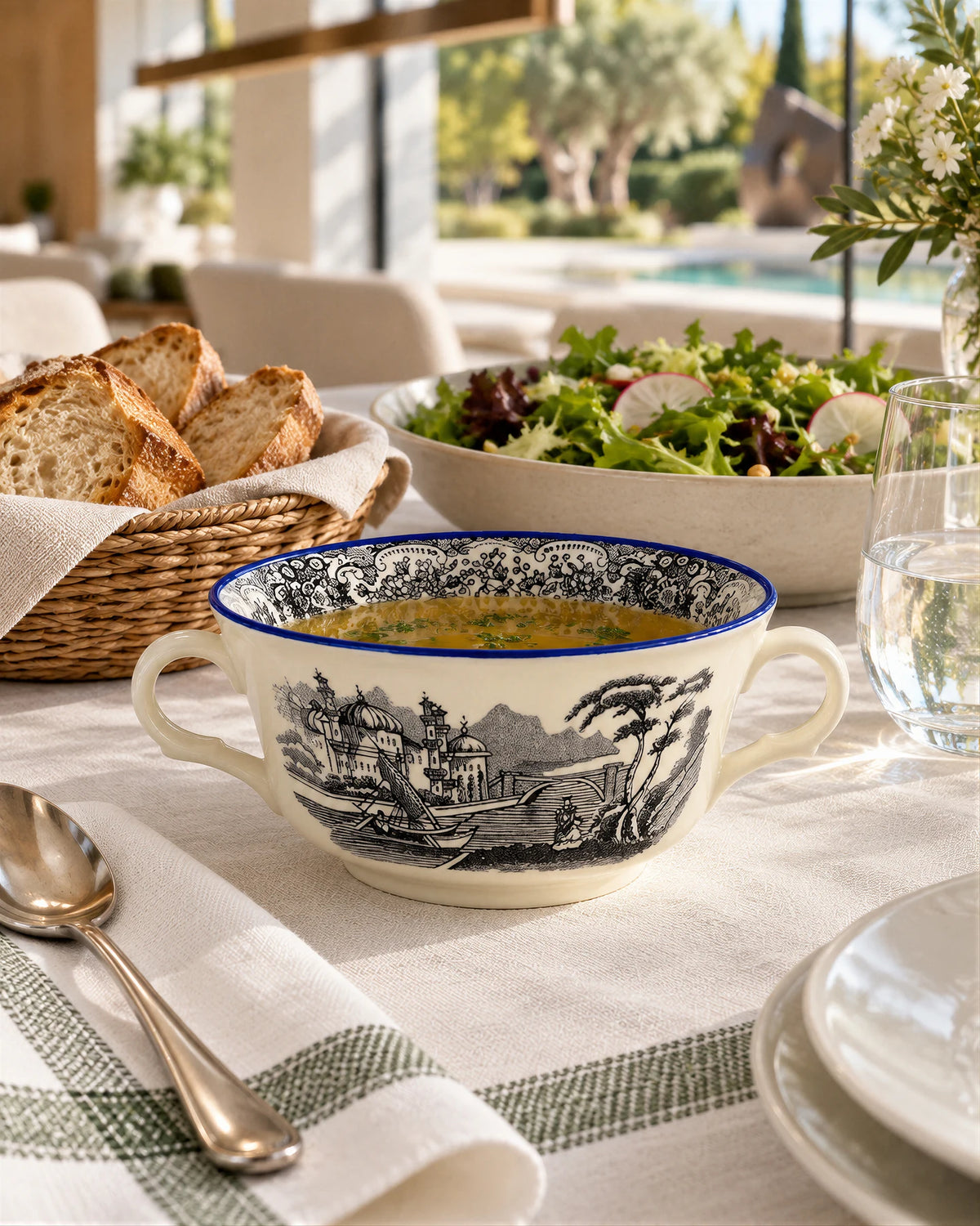 Taza Consomé N. Vistas Azul A. Stewart