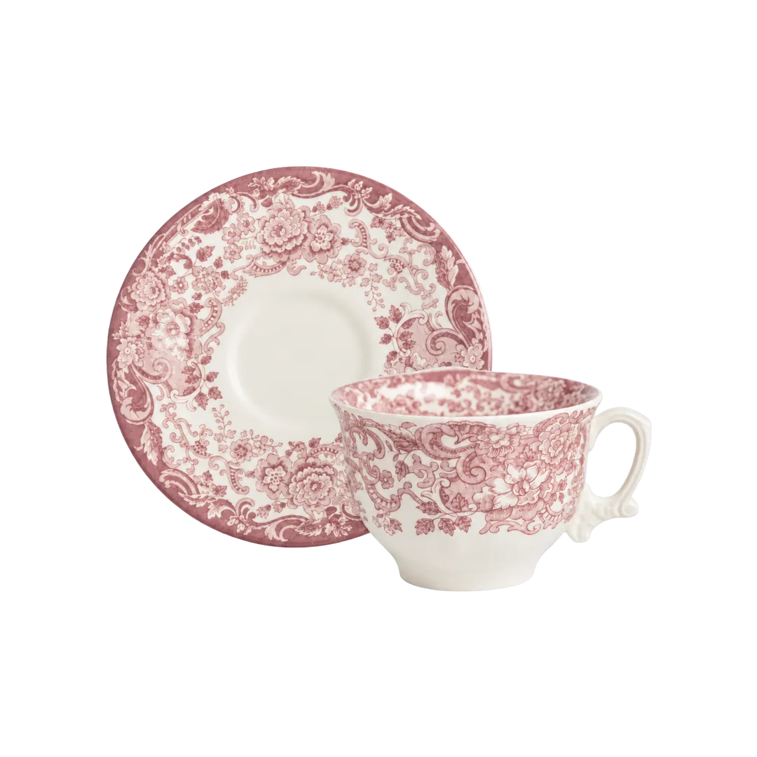Taza Té Con Platillo 202 Rosa