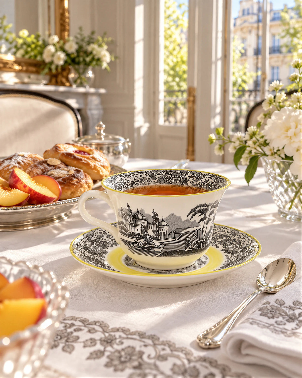 Taza Té Con Platillo N. Vistas Amarillo A. Stewart