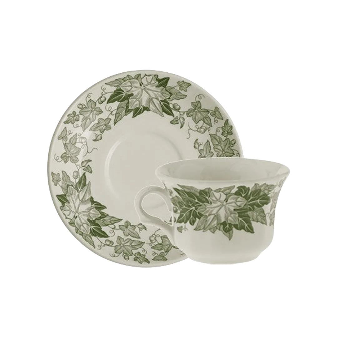 Taza Té Con Platillo Yedra